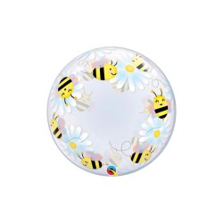 Globo Bubble Abejitas 24" | Ducaval | Envíos 24/48h
