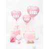 Globo foil corazón rosa Es una niña 48cm