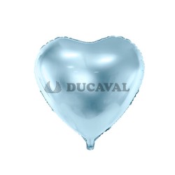 Globo foil corazón azul claro 45cm  Disfraces Ducaval