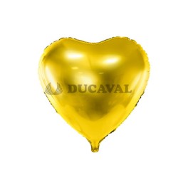 Globo foil corazón oro 45cm  Disfraces Ducaval