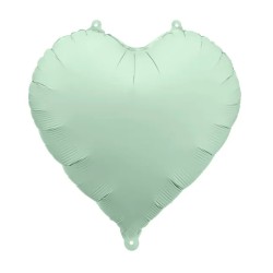 Globo foil corazón verde menta 45cm | Ducaval | Envías 24/48 horas 
