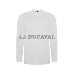 Camiseta manga larga blanca adul.