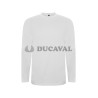 Camiseta manga larga blanca adul.