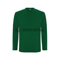 Camiseta manga larga verde botella adul.
