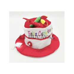 Gorro cumpleaños infantil rojo