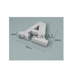 Letra A corcho 200X40mm  Disfraces Ducaval