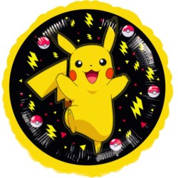 Globo foil Pokemon negro 43cm | Ducaval | Envios 24/48 horas 