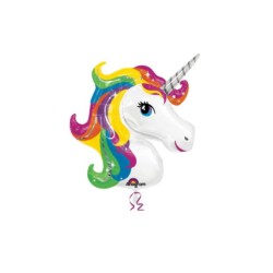 Globo foil figura unicornio arcoiris 83cm | Ducaval | Envíos 24/48 ho