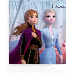 Servilletas Frozen II 33x33 20ud | Ducaval | Envíos 24/48 horas