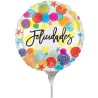 Globo foil mini con palo Felicidades I Ducaval I Envíos 24/48 horas