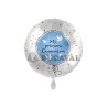 Globo foil MI PRIMERA COMUNIÓN paloma azul 17" 43cm