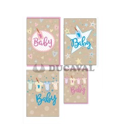 Postal holográfica baby