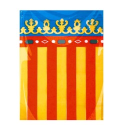Bandera plast suelta 53x80 C.Valencia 100uds solapa | Ducaval | Envía