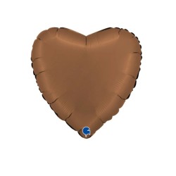Globo foil corazón  satin chocolate  46cm | Ducaval | Envíos 24/48 ho