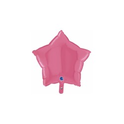 Estrella foil rosa chicle 46cm | Ducaval | Envíos 24/48 horas