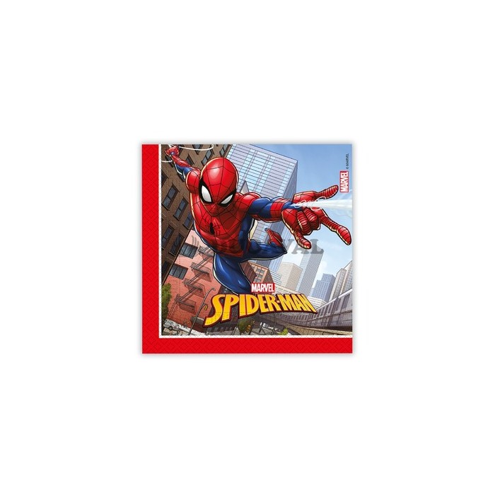 Servilletas spiderman 33x33cm 20u.