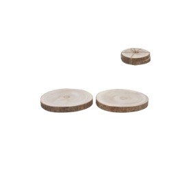 Set 2 Peana Madera Iron 18X18X2 CM |Ducaval | Envías 24/48 horas 