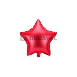 Globo foil estrella roja 48cm
