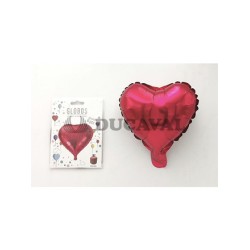 Globos foil corazón rojo 6ud | Ducaval | Envíos 24/48 horas 