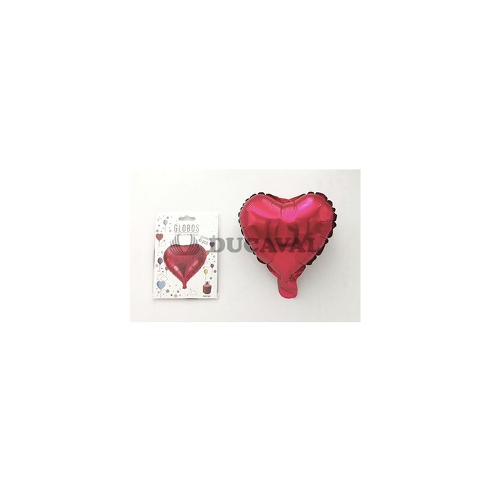 Globos foil corazón rojo 6ud | Ducaval | Envíos 24/48 horas 
