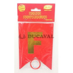 Guirnalda feliz cumpleaños purpurina roja
