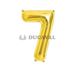 Globo número 7 dorado 45cm