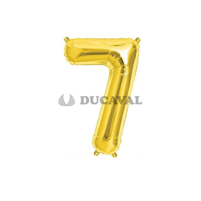 Globo número 7 dorado 45cm