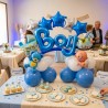 Conjunto globos foil baby boy 27pzas | Ducaval | Envías 24/48 horas 