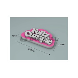 Corcho nube rosa 40 x 22 cm