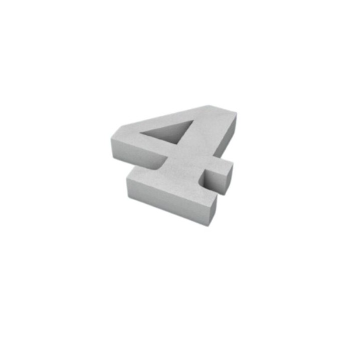 Número 4 corcho 200X40mm  Disfraces  | Ducaval | Envios 24/48 horas