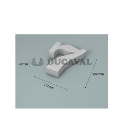 Número 7 corcho 200X40mm  Disfraces Ducaval