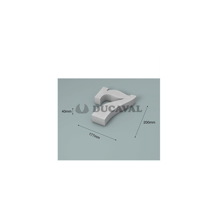 Número 7 corcho 200X40mm  Disfraces Ducaval