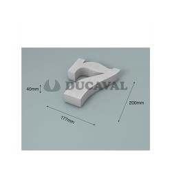 Número 7 corcho 200X40mm  Disfraces Ducaval