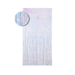 Cortina de flecos iridiscente 1x2m.| Ducaval| Envios  24/48 Horas 