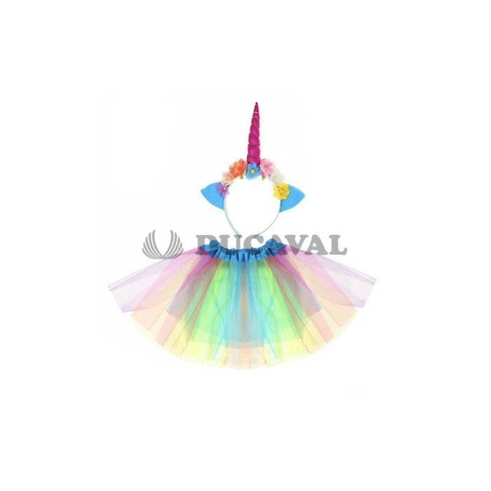 Conjunto Tutú unicornio multicolor infantil | Ducaval |