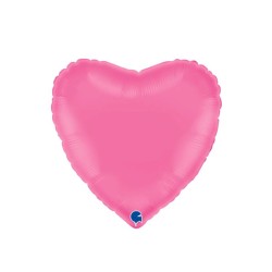 Corazon foil rosa chicle 18" | Ducaval | Envíos 24/48 horas
