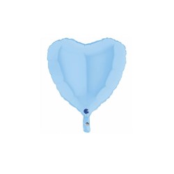 Globo corazón azul mate 46cm | Ducaval | Envíos 24/48 horas