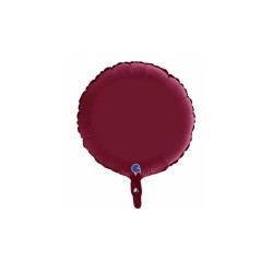 Globo foil satin circulo cereza 46cm | Ducaval | Envíos 24/48 horas