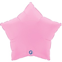 Estrella foil rosa mate 18" | Ducaval | Envíos 24/48 horas