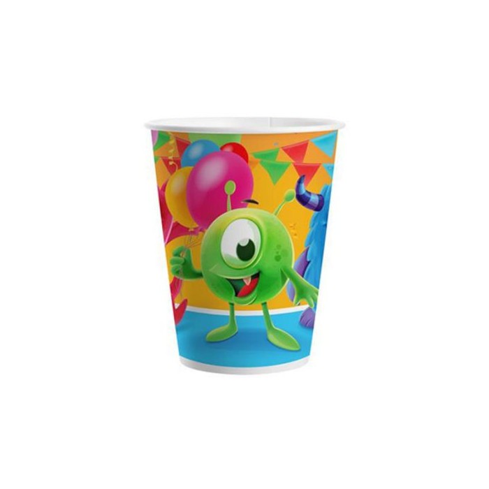 Vasos monsters 20cl 8u | Ducaval | Envías 24/48 horas 