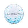 Globo Bubble Confetti Azul | Ducaval | Envíos 24/48h 