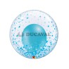 Globo Bubble Confetti Azul | Ducaval | Envíos 24/48h 