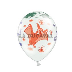 Globo látex 30cm dinosaurios  Disfraces Ducaval