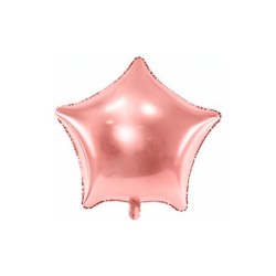 Globo foil estrella rosa dorado 70cm