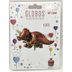 Globo foil dinosaurio triceratops 60x110CM