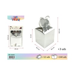 Caja dulces Plata 3uds. | Ducaval | Envías 24/48 horas 