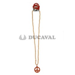 Collar paz naranja 45cm