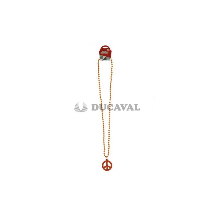 Collar paz naranja 45cm