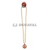 Collar paz naranja 45cm