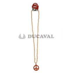 Collar paz naranja 45cm